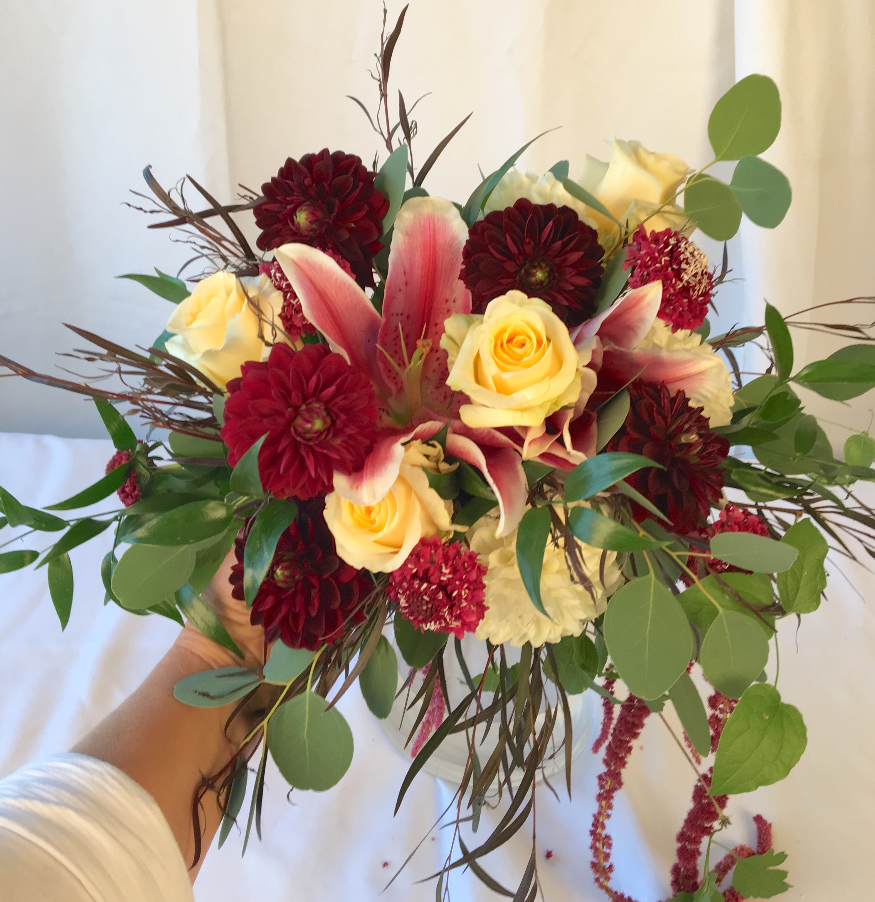 Seasonal Wedding flowers in Kingston Pam's Flower Garden